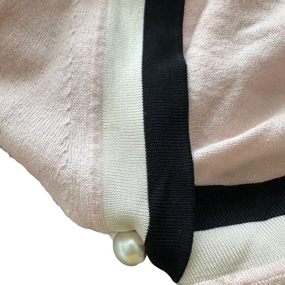 Sandro Clotilde Varsity wool cashmere blend Cardigan preppy sweater size M - Picture 13 of 14